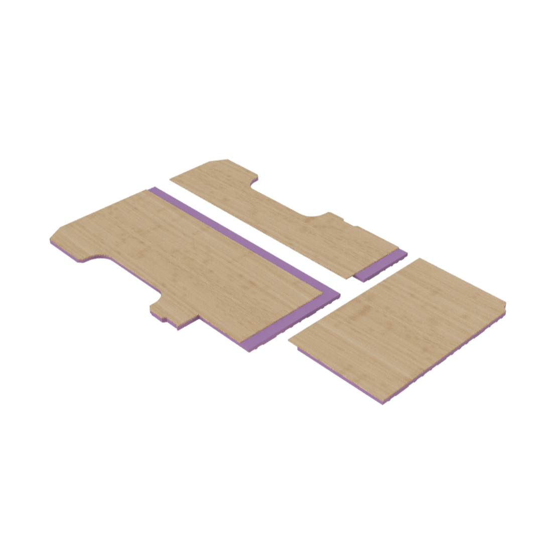 Professional DIY Subfloor: Pre-insulated and Leveled Baltic Birch foundation.